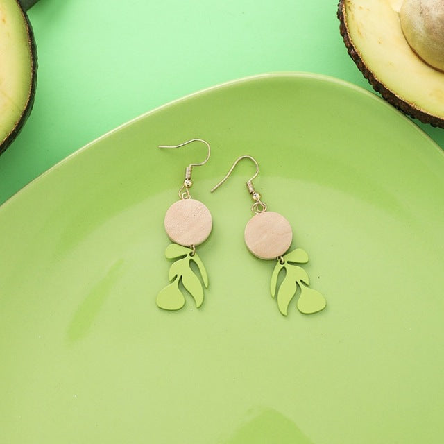 Vintage Alloy Drop Earring Simple Cute