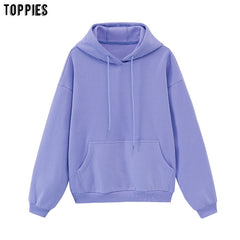 atoppies Womens Tracksuits Hooded Sweatshirts 2020 Autumn Winter Fleece Oversize Hoodies Solid Pullovers Jackets Unisex Couple